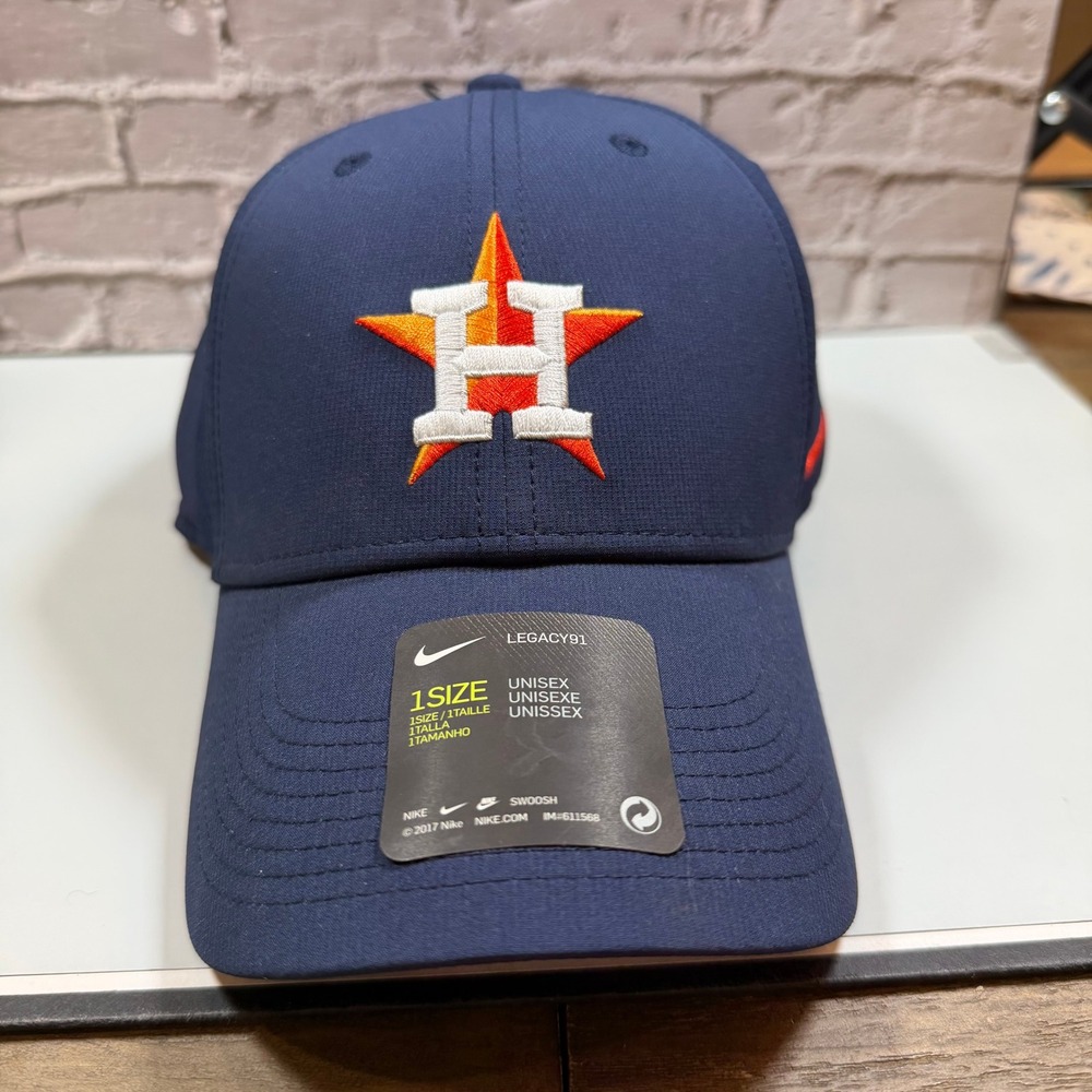 Houston Astros Nike Legacy91 Dri-FIT Hat Navy Adjustable Strapback MLB Cap NWT